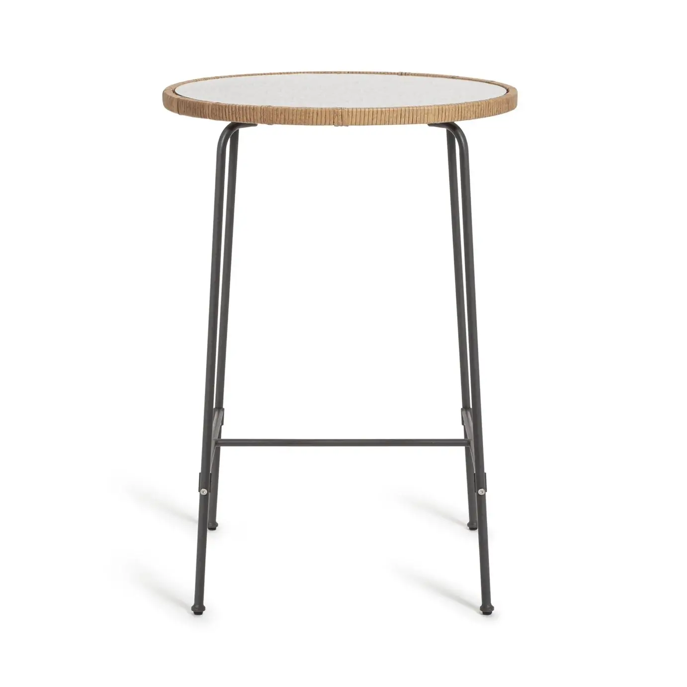 Bamboo And Iron Bar Set - Attractive Black Color